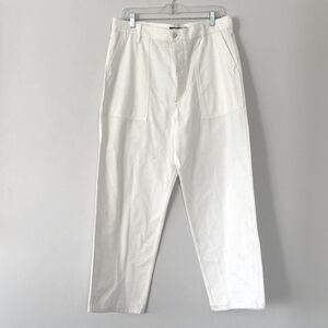 Polo by Ralph Lauren Off-White Chinos Plus Size 14 Wide Leg Coastal Preppy Chic